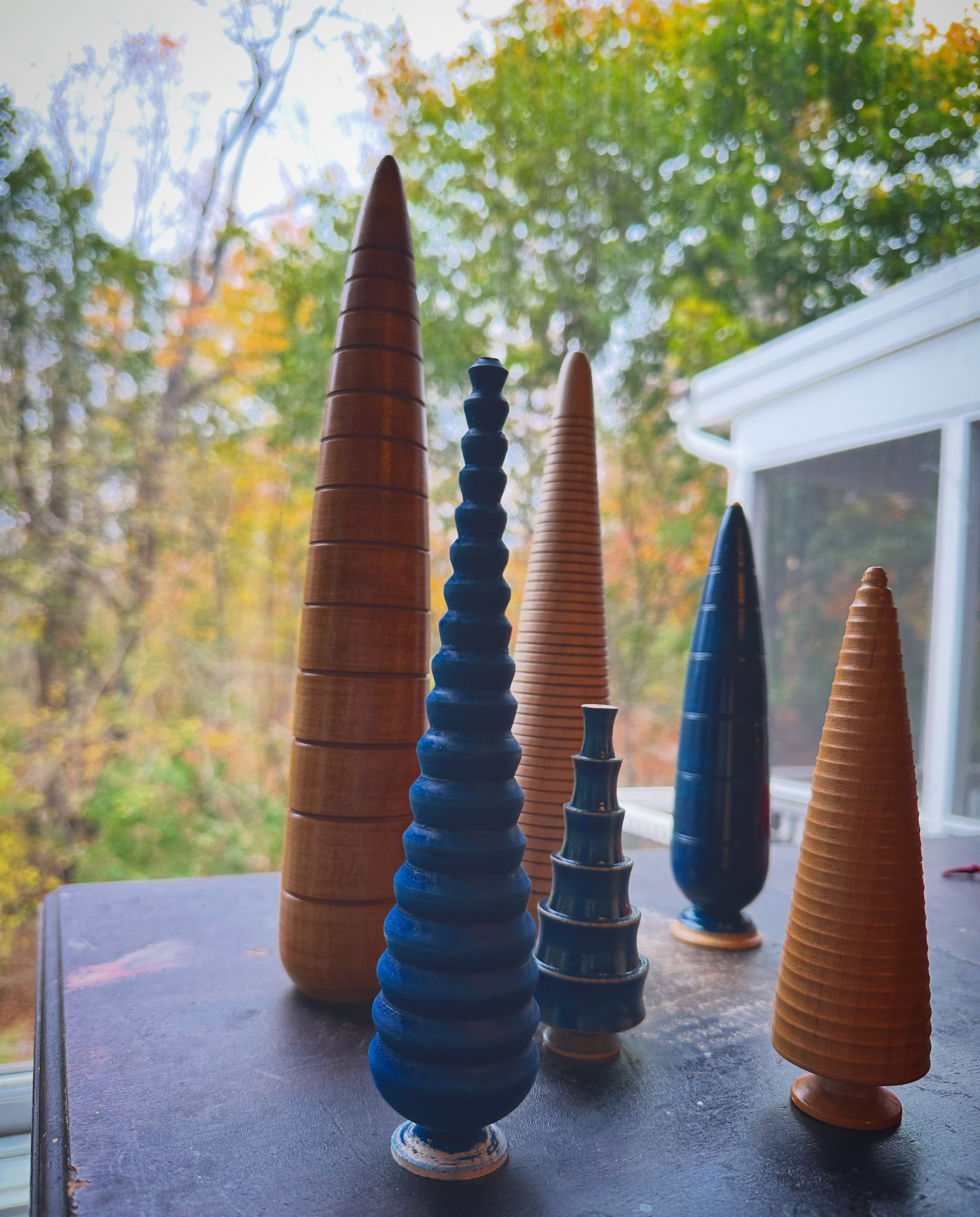 Mini Hand Turned Christmas Trees