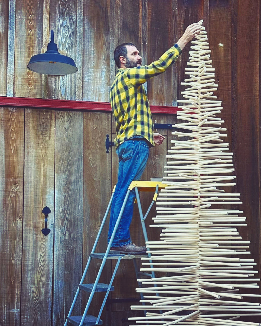 Lykke Full Branch Wood Christmas Tree (wood star sold seperately)