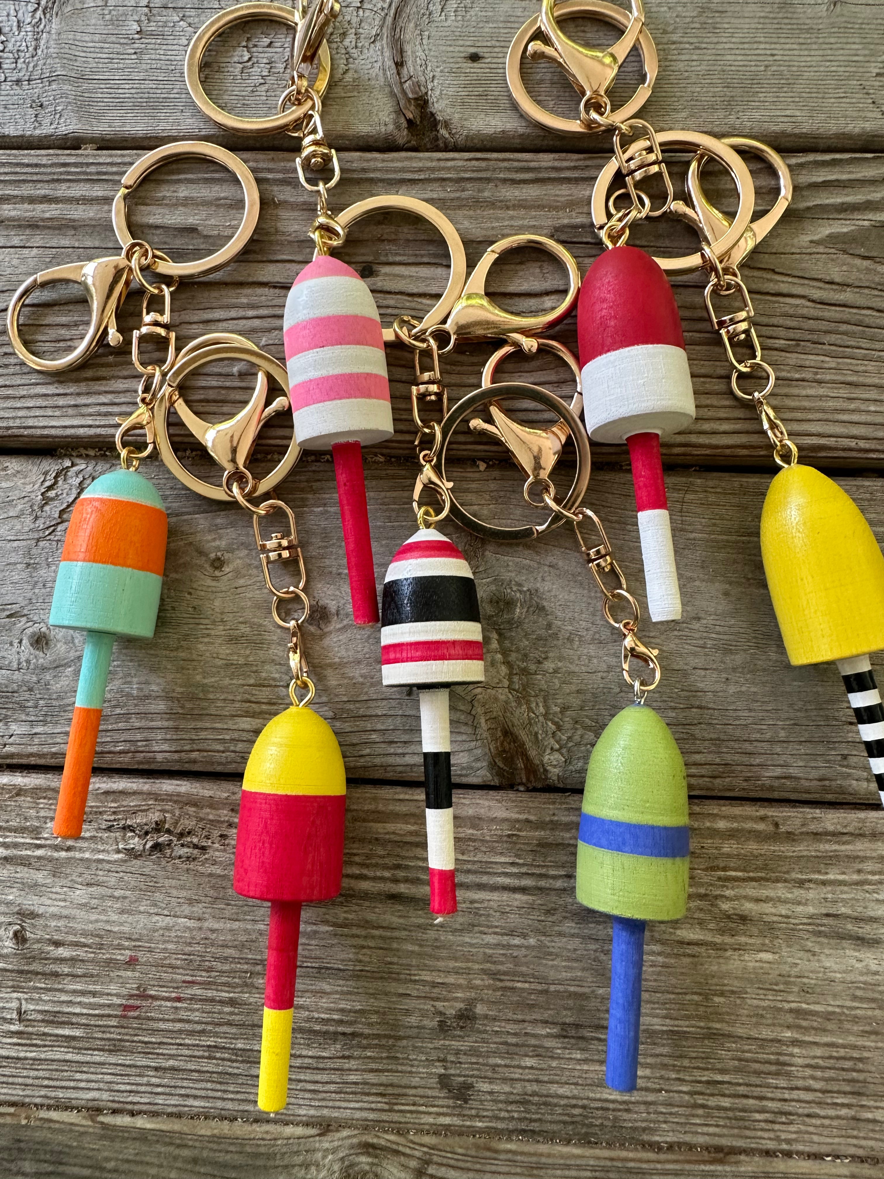 WOOD PURSE CHARMS/ KEYCHAINS
