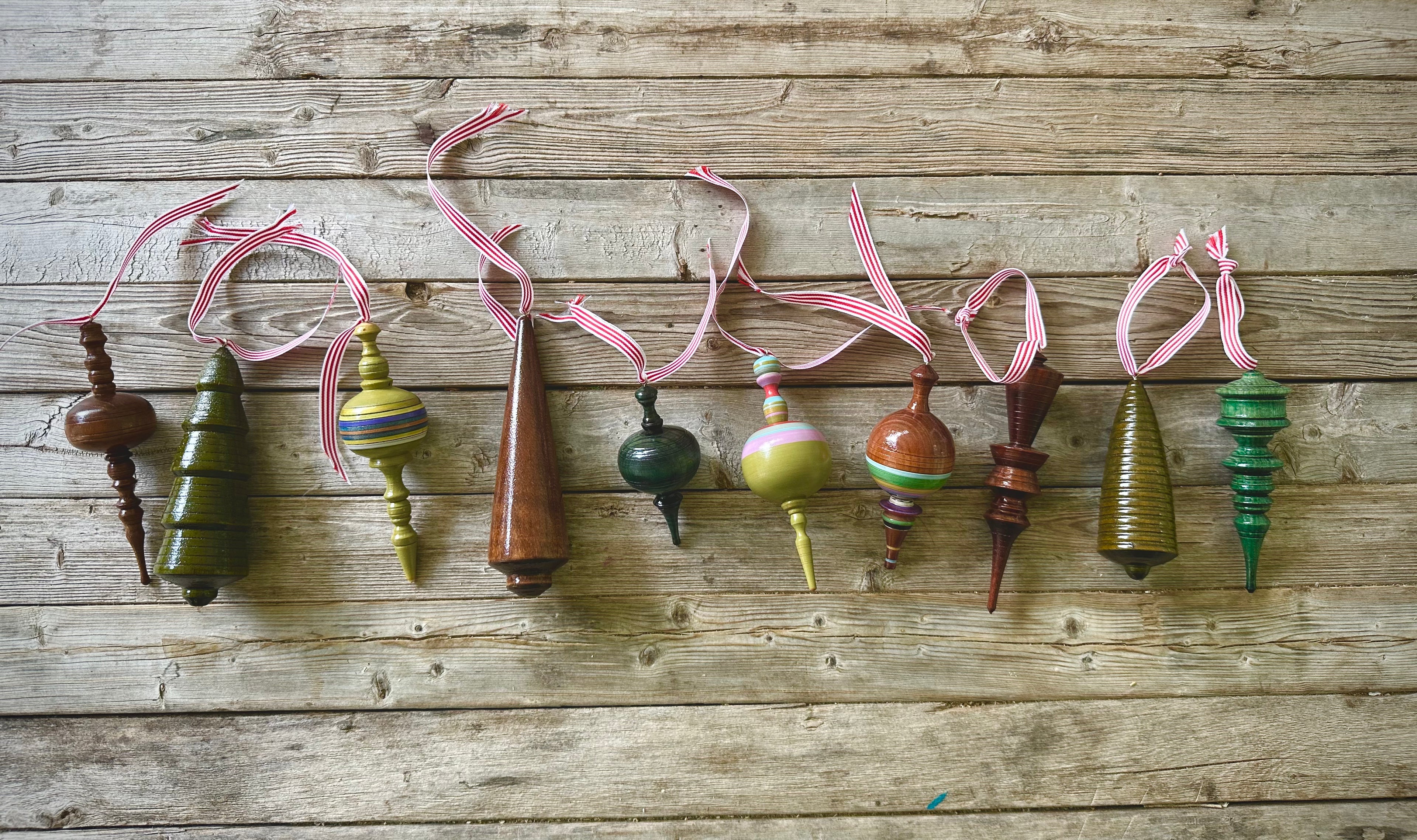 Hand Turned Wood Ornaments