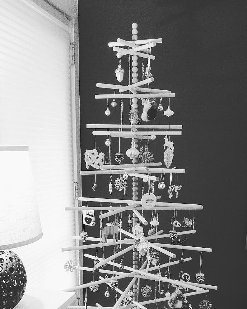 Beaded Heirloom Wood Christmas Tree (star sold seperately)