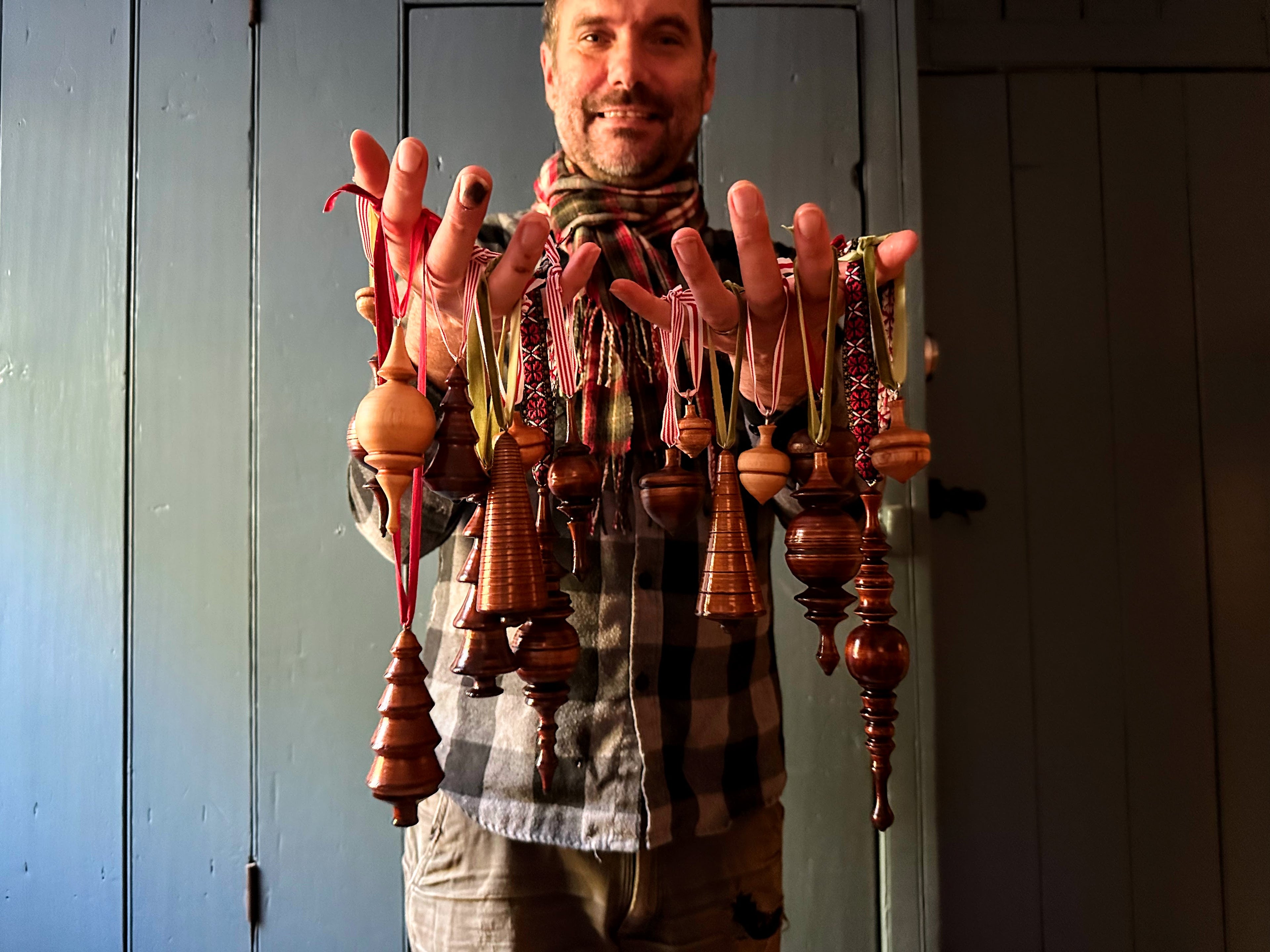 Hand Turned Wood Ornaments