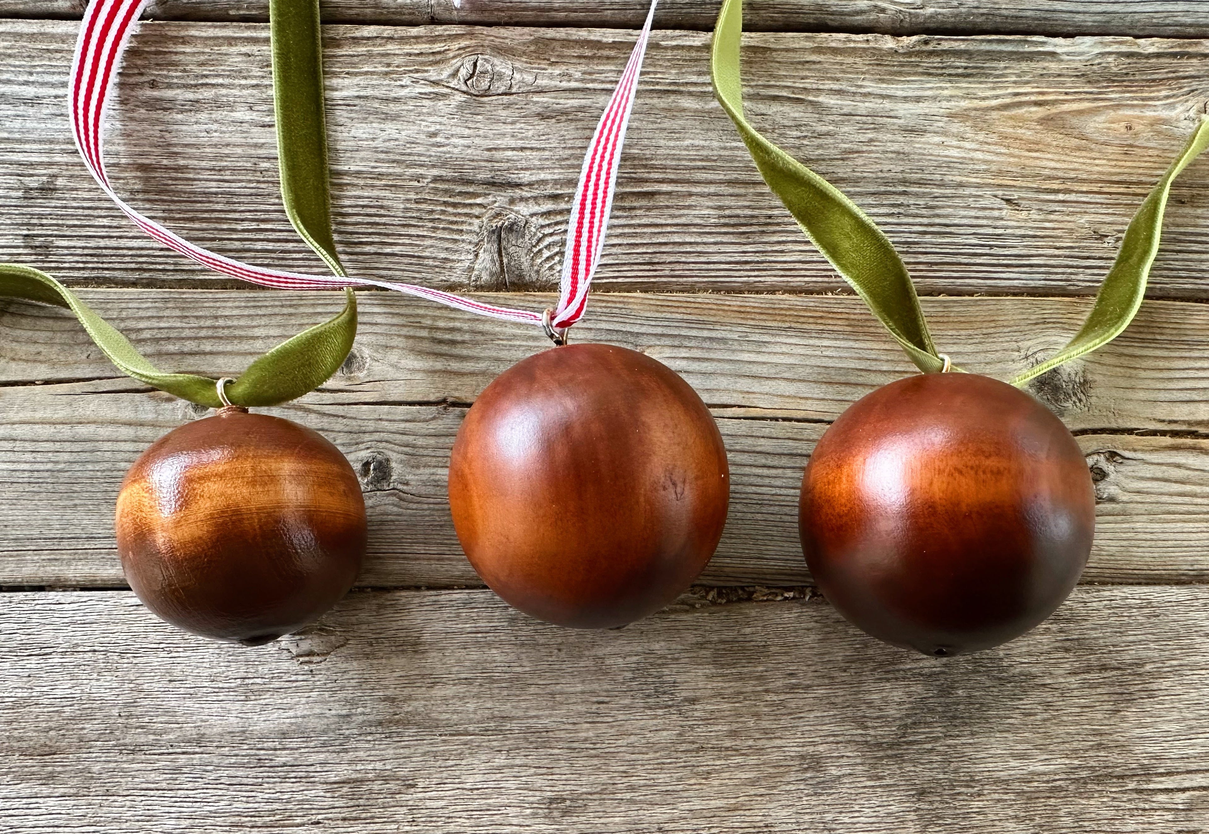 Hand Turned Wood Ornaments