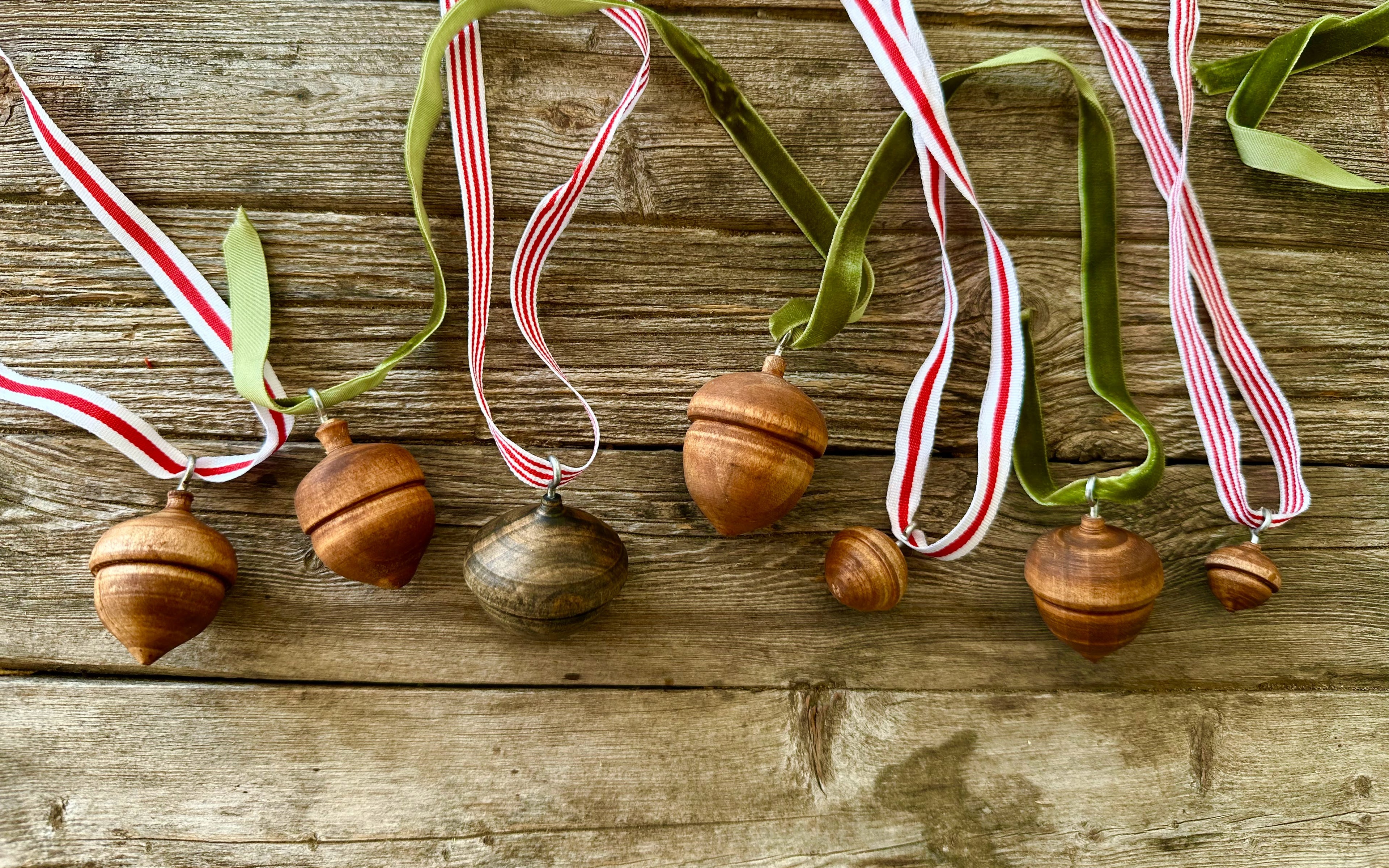 Hand Turned Wood Ornaments
