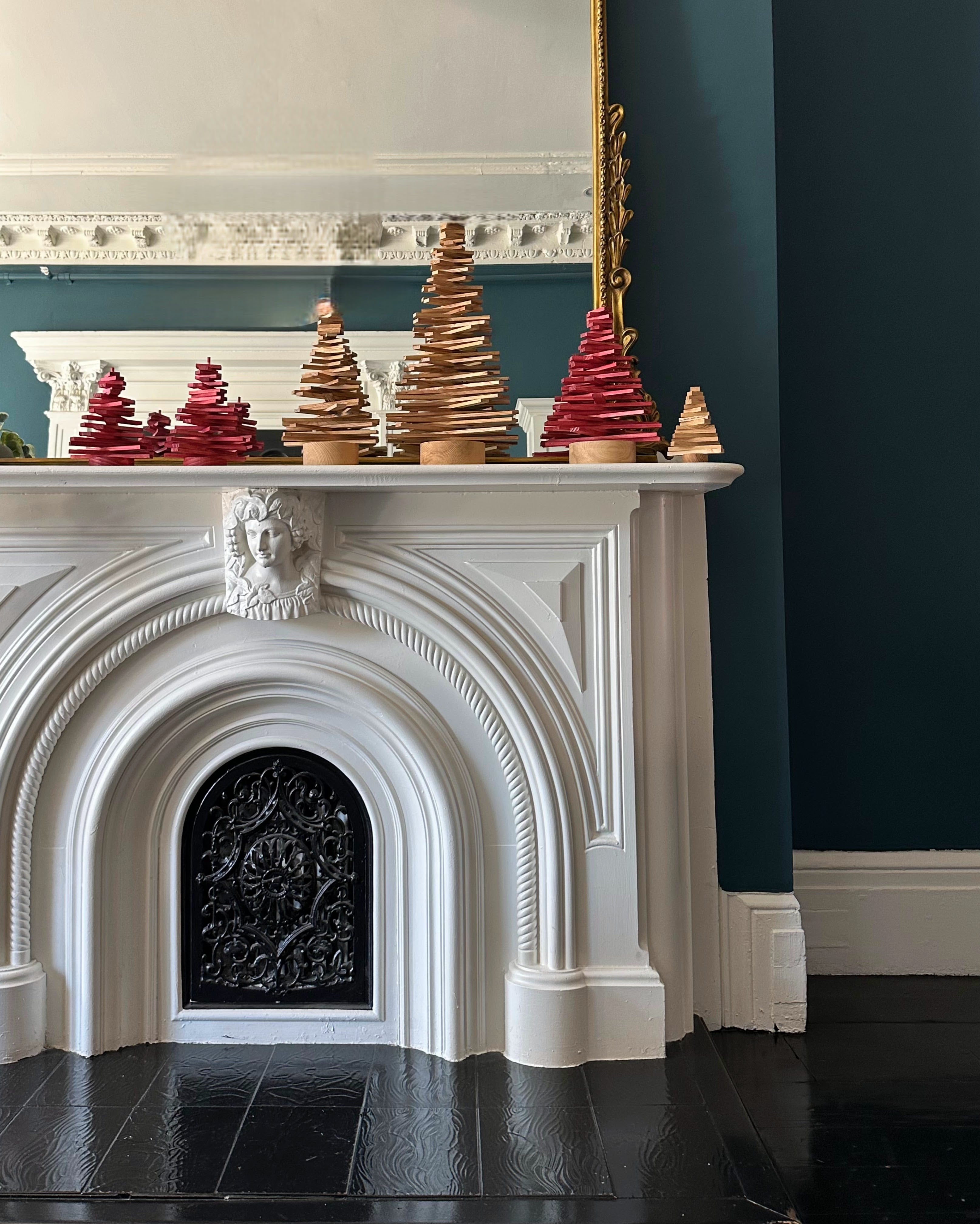 Pine and Reclaimed Chestnut Wood Square Branch Tree, 1FT-8FT