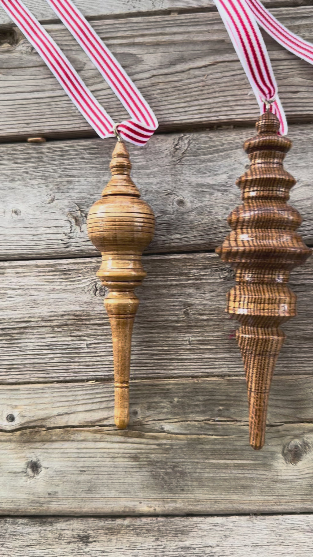 Hand Turned Wood Ornaments